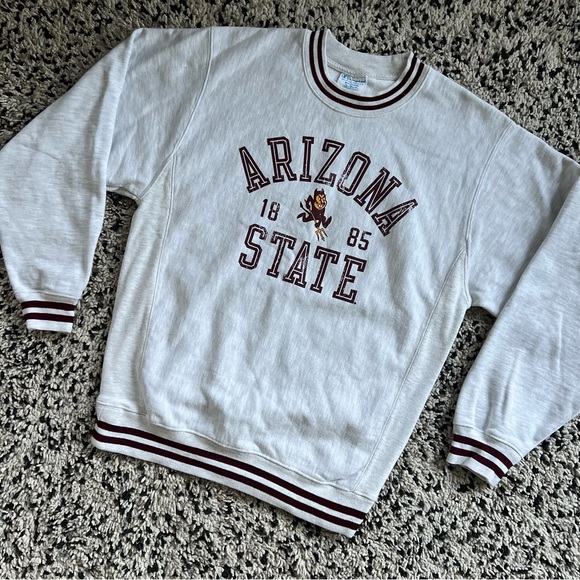 Champion Reverse Weave Arizona State Sun Devils Crewneck Sweatshirt Men’s Medium - Picture 2 of 16